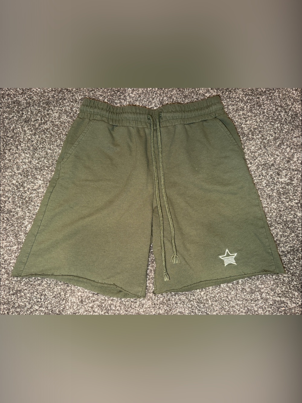 No Boundaries Olive Green Womens Athletic Drawstring Shorts size Small